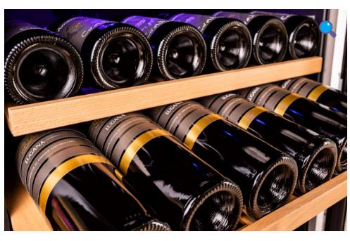 Chateau CW1682TH DNS 155 Bottles Dual Zone Wine Chiller - Image 4