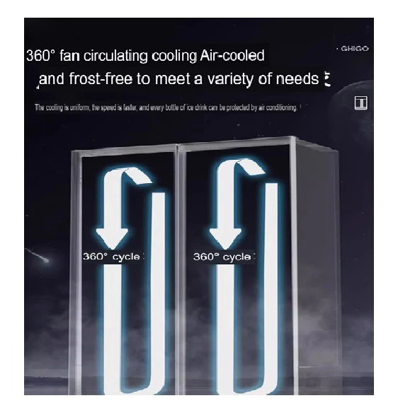 Chigo LSC400SL Beverage Chiller Showcase 400 Litres (330-430 Bottles) - Image 7