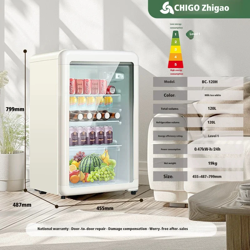 Chigo Ice Bar Compact Beverage Chiller with Transparent Glass Door - Image 28