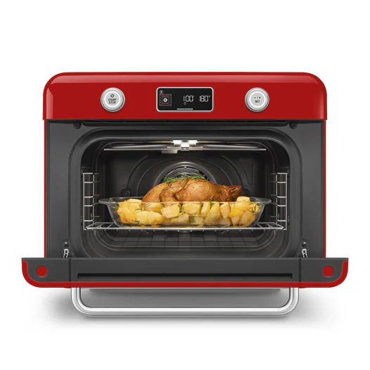 COF01RDUK 10-in-1 Multifunction Countertop Combi Steam Oven in Red - Image 4
