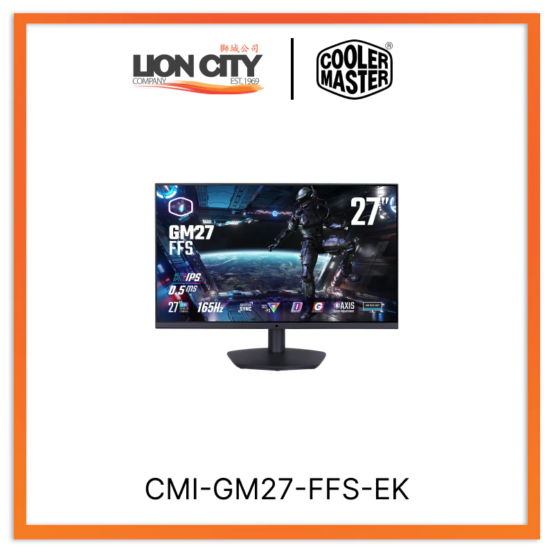 Cooler Master CMI-GM27-FFS-EK Ips 165Hz Gaming Monitor