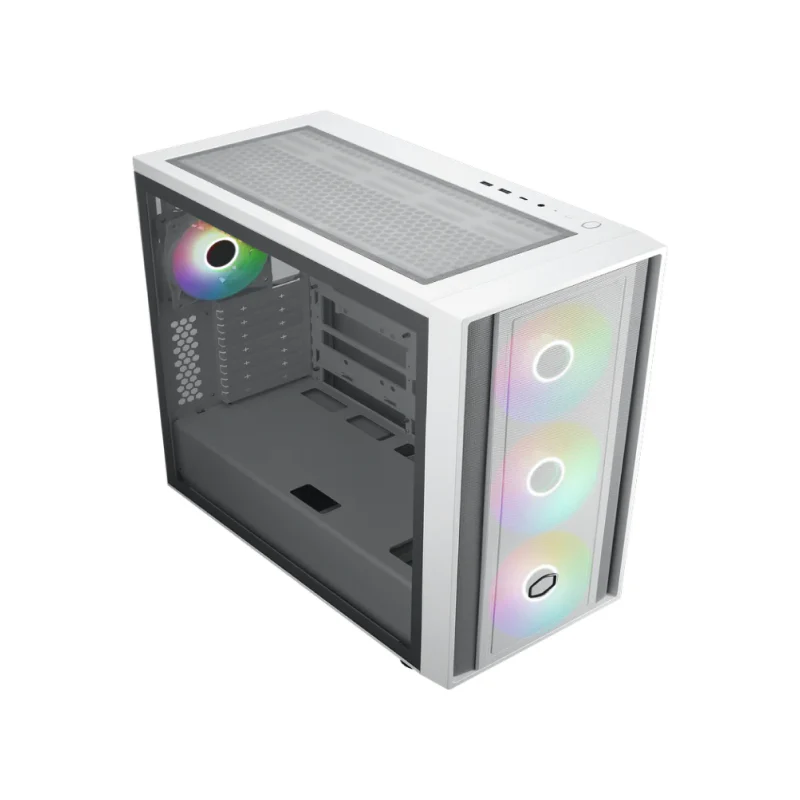 Cooler Master MB600-WGNN-S00 Cm Masterbox 600 Argb Atx Case With T.G White - Image 2