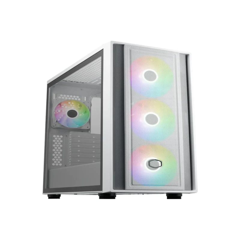 Cooler Master MB600-WGNN-S00 Cm Masterbox 600 Argb Atx Case With T.G White - Image 4