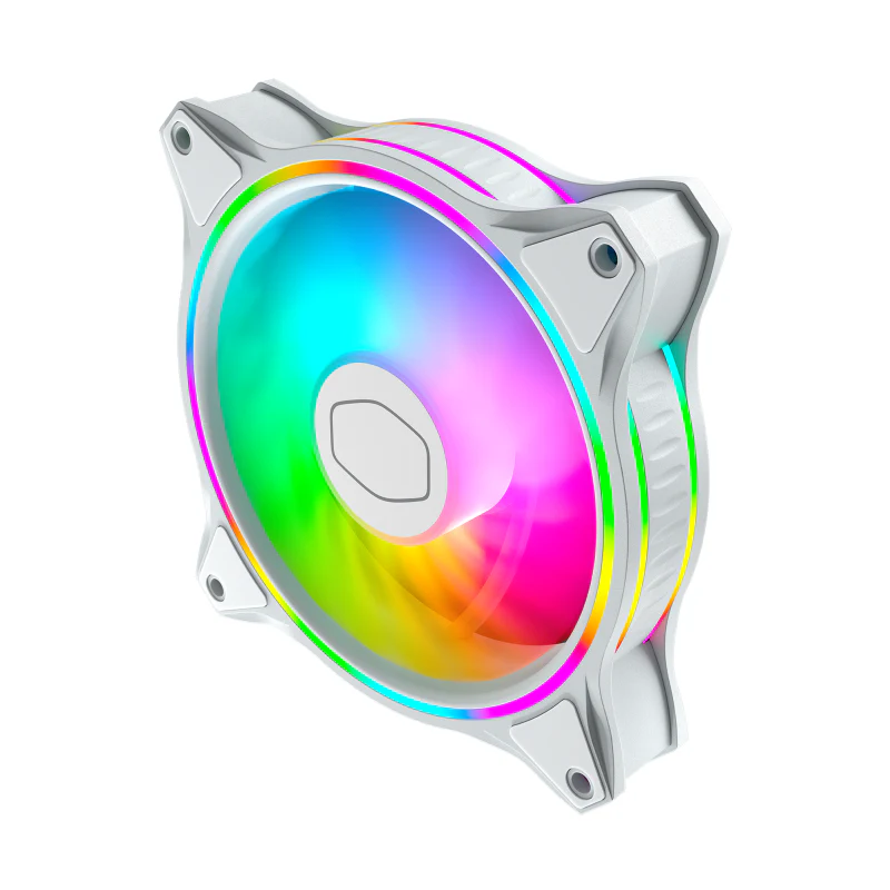 Cooler Master MFL-B2DW-18NPA-R1 CM Masterfan MF120 Halo ARGB Fan - White (2Y) - Image 2