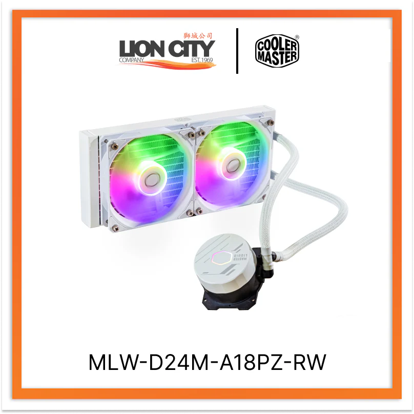 Cooler Master MLW-D24M-A18PZ-RW CM MASTERLIQUID 240L CORE ARGB CPU COOLER -WHITE