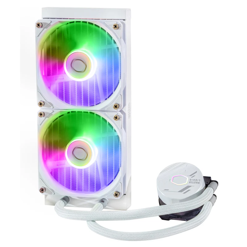 Cooler Master MLW-D24M-A18PZ-RW CM MASTERLIQUID 240L CORE ARGB CPU COOLER -WHITE - Image 2