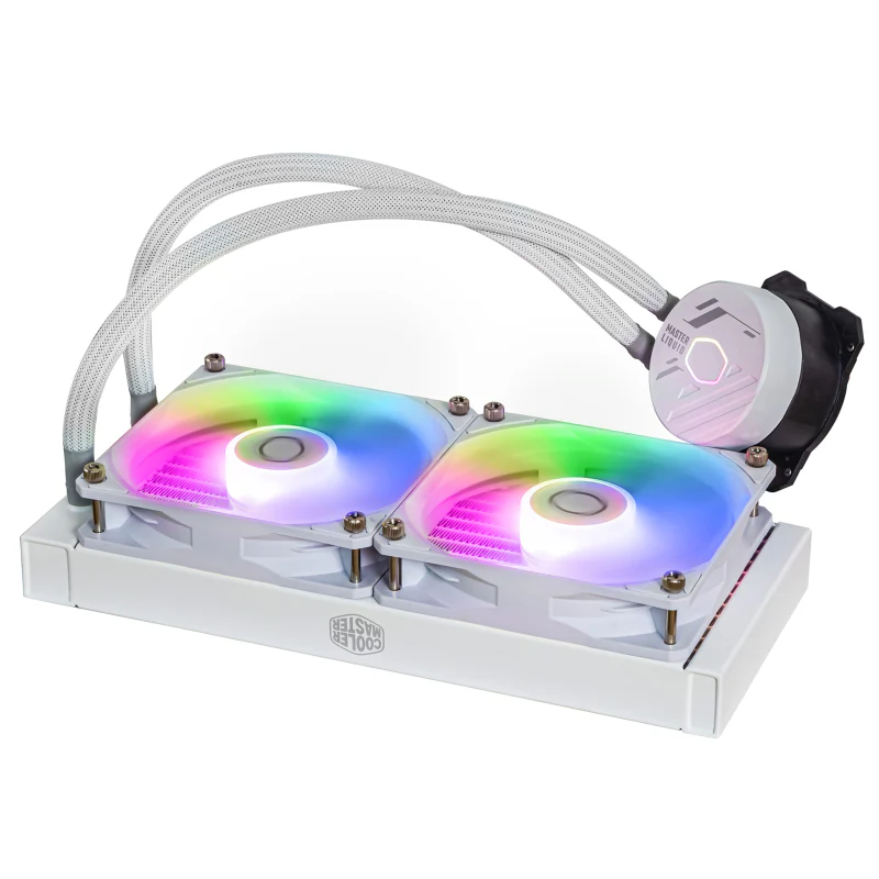 Cooler Master MLW-D24M-A18PZ-RW CM MASTERLIQUID 240L CORE ARGB CPU COOLER -WHITE - Image 3