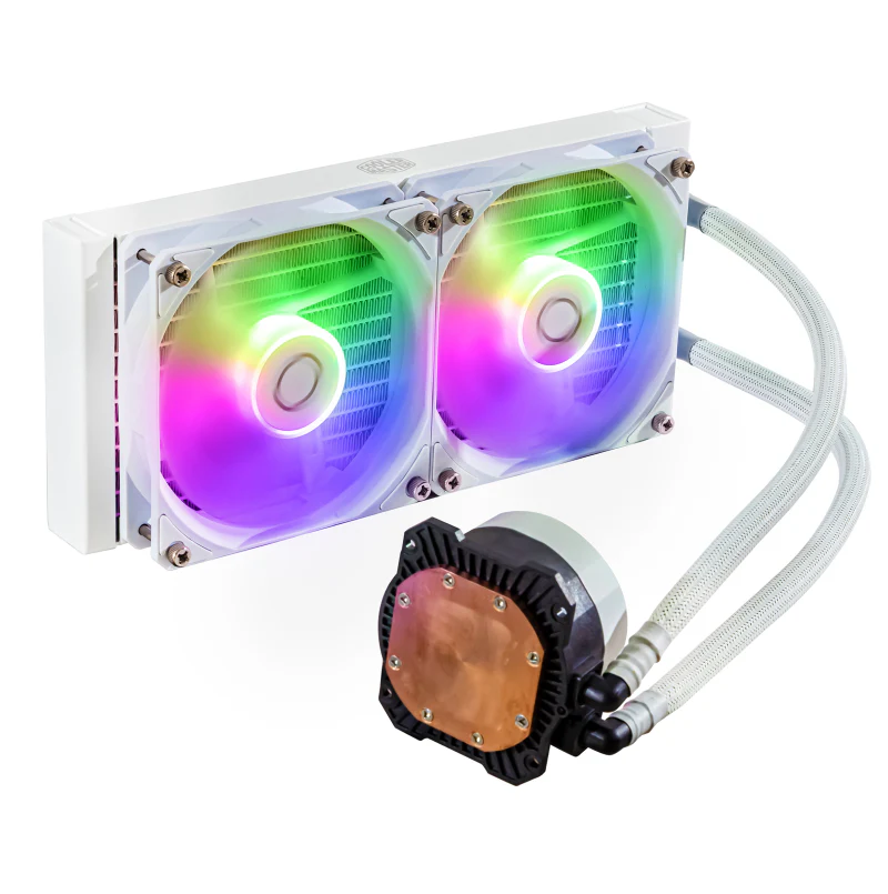 Cooler Master MLW-D24M-A18PZ-RW CM MASTERLIQUID 240L CORE ARGB CPU COOLER -WHITE - Image 4