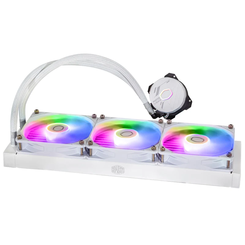 Cooler Master MLW-D36M-A18PZ-RW CM MASTERLIQUID 360L CORE ARGB CPU COOLER -WHITE - Image 3