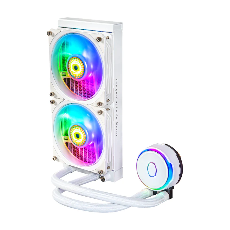 Cooler Master MLY-D24M-A23PZ-RW CM MASTERLIQUID PL240 FLUX ARGB CPU COOLER - WHITE - Image 2