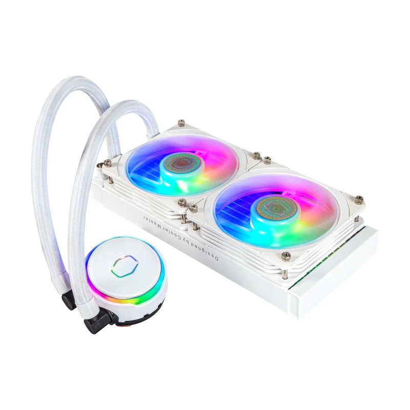Cooler Master MLY-D24M-A23PZ-RW CM MASTERLIQUID PL240 FLUX ARGB CPU COOLER - WHITE - Image 3