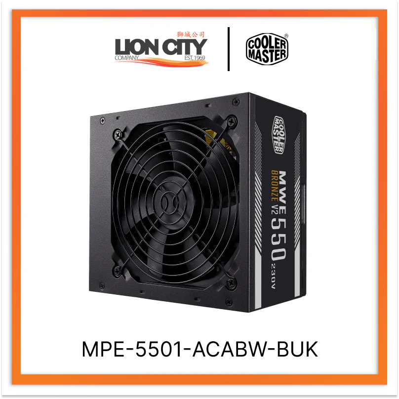 Cooler Master MPE-5501-ACABW-BUK CM MWE BRONZE 550W BRONZE 230v PSU V2 (5Y)