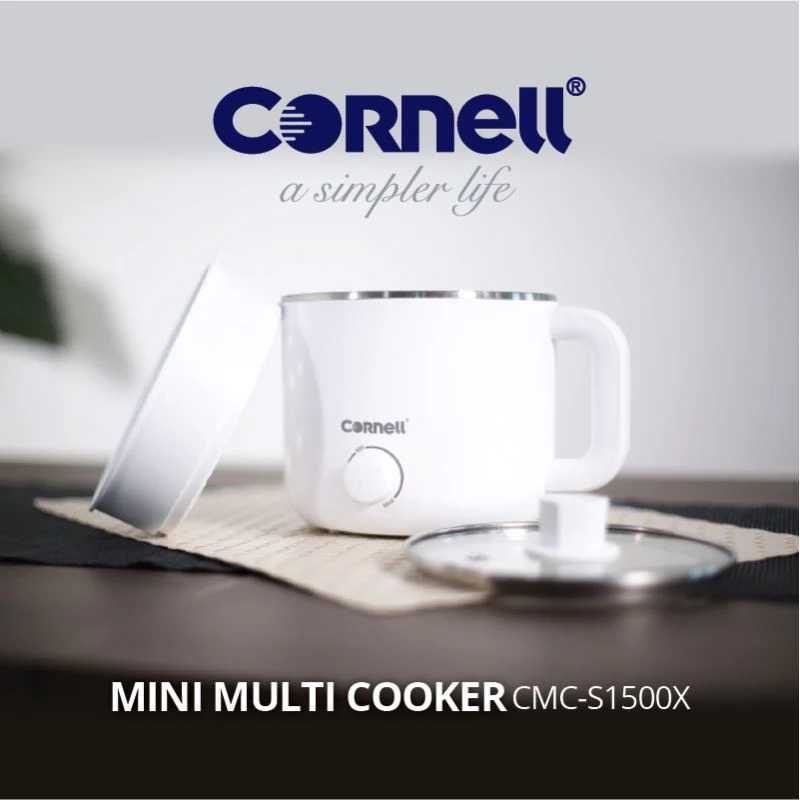 Cornell 1.5L Mini Multi Cooker with Steam Tray CMCS1500X - Image 3