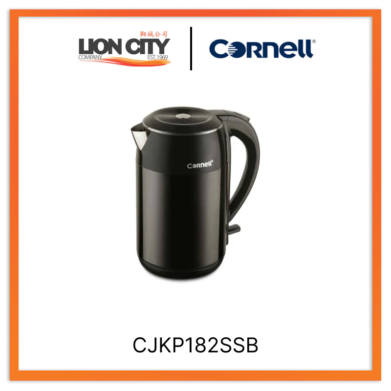 Cornell 1.8L Cool Touch Stainless Steel Kettle CJKP182SSB