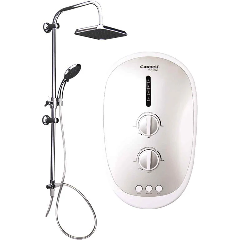 CORNELL CISE363DCR BK/ CISE363DCR SIL INSTANT SHOWER WITH RAIN SHOWER (DC PUMP) - Image 4