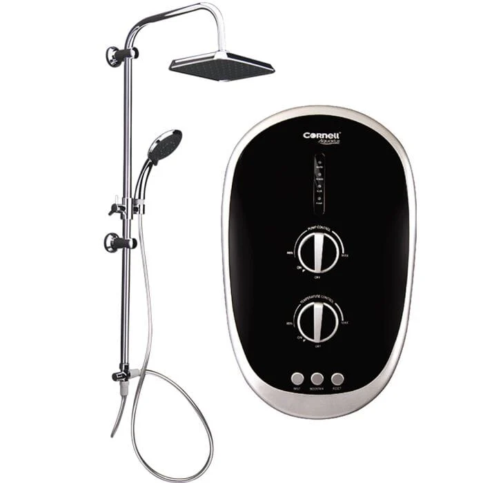 CORNELL CISE363DCR BK/ CISE363DCR SIL INSTANT SHOWER WITH RAIN SHOWER (DC PUMP) - Image 5
