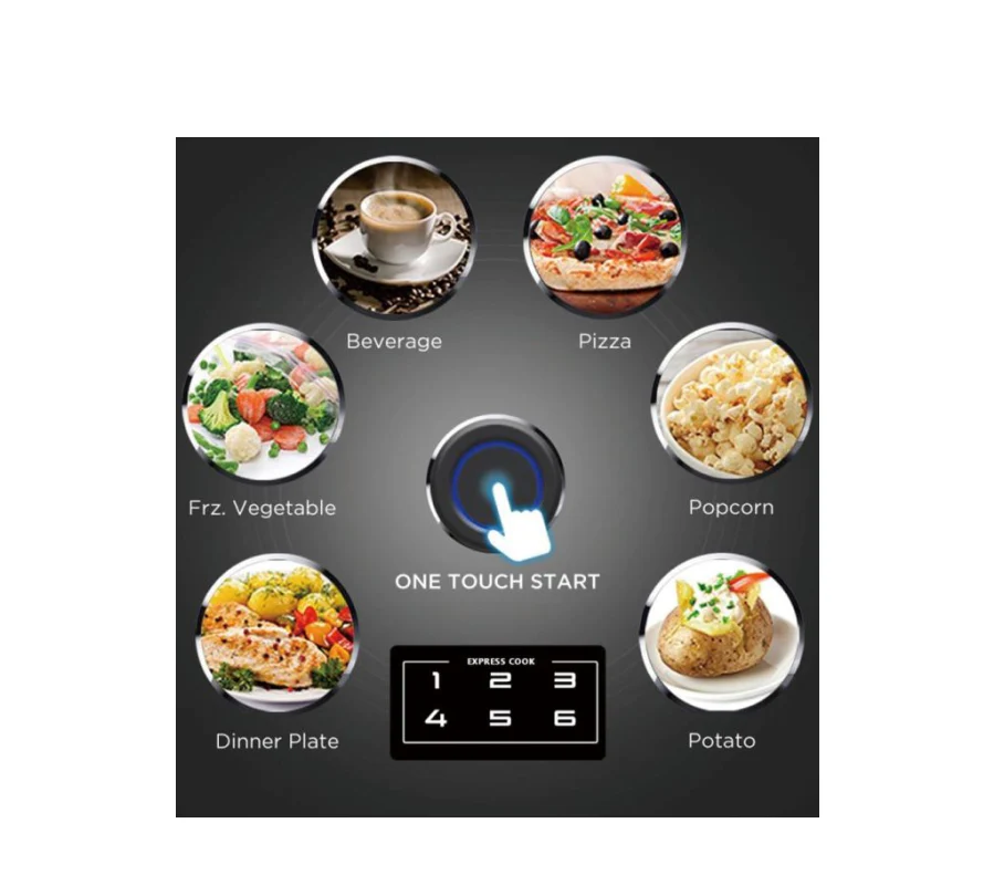 Cornell CMWE2700WH Digital Microwave Oven 20Ltr (White) - Image 3