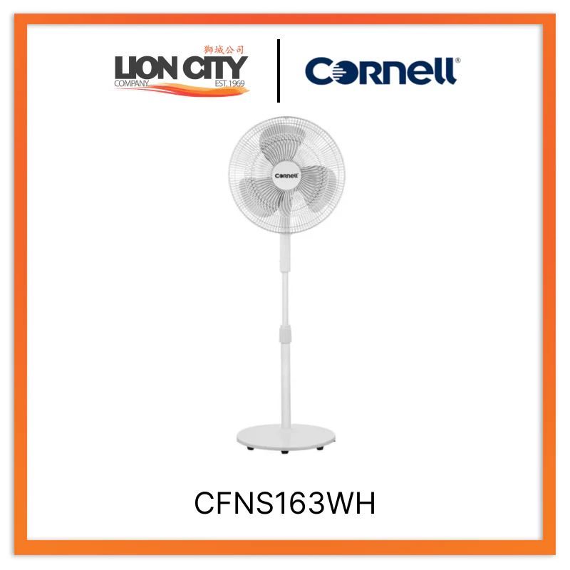 Cornell Stand Fan 16 Inch CFNS163WH