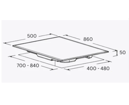 Crown CR-222 / CR-2 STAINLESS STEEL BUILT-IN GAS Stove Hob - Image 3