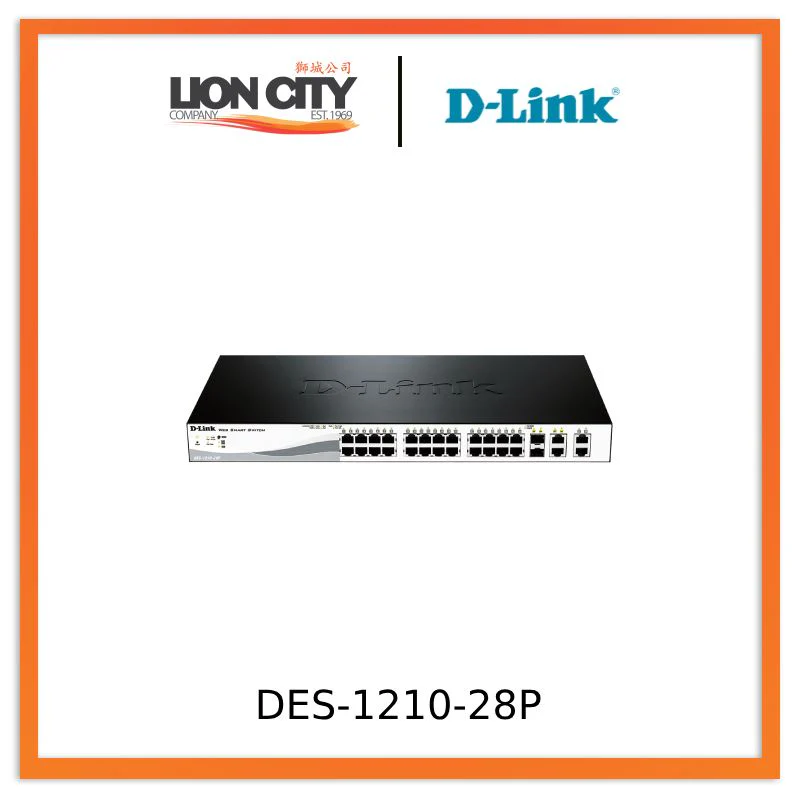 D-Link DES-1210-28P 28-Port PoE Fast Ethernet Smart Managed Switch "PRE-ORDER ONLY"