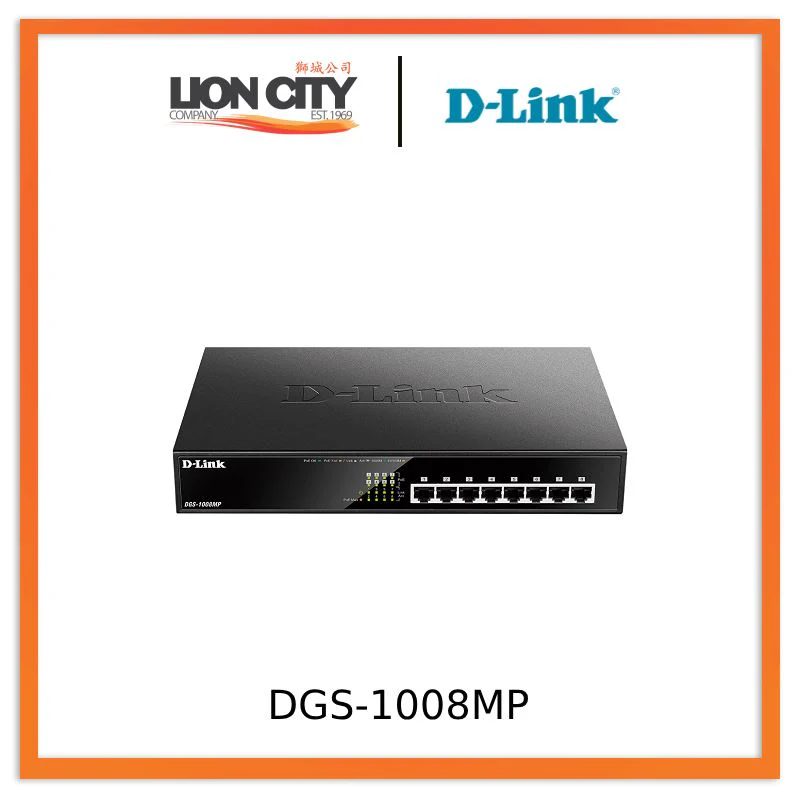 D-Link DGS-1008MP 8-Port PoE Desktop Switch "PRE-ORDER ONLY"