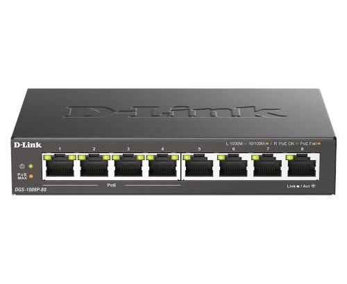 D-Link DGS-1008P 8-Port Desktop Switch with 4 PoE Ports "PRE-ORDER ONLY" - Image 2