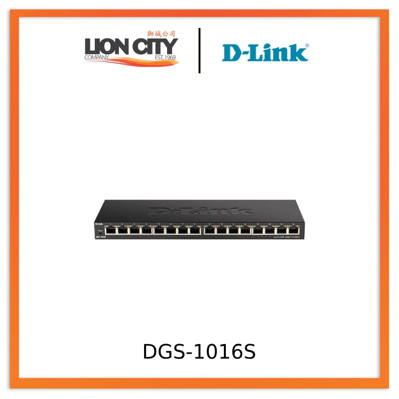 D-Link DGS-1016S 16-Port Gigabit Desktop Switch "PRE-ORDER ONLY"