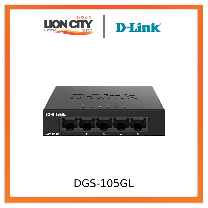 D-Link DGS-105GL 5-Port Unmanaged Gigabit Metal Desktop Switch "PRE-ORDER ONLY"