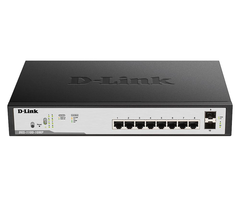 D-Link DGS-1100-10MP 10-Port Gigabit PoE Smart Managed Switch "PRE-ORDER ONLY"