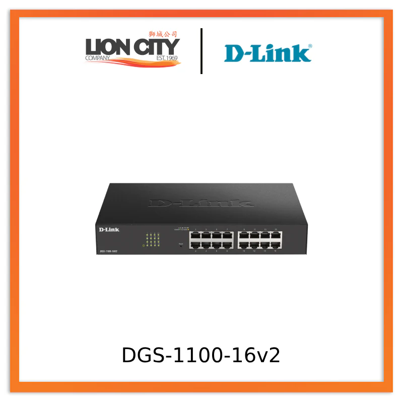 D-Link DGS-1100-16v2 16-Port Gigabit Smart Managed Switch "PRE-ORDER ONLY"