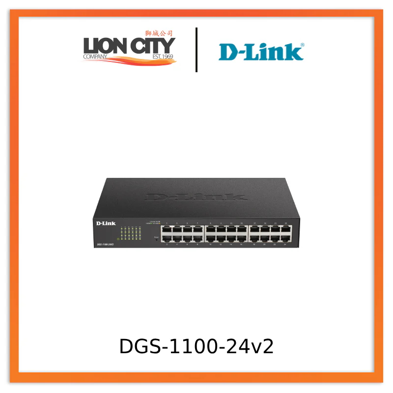 D-Link DGS-1100-24v2 24-Port Gigabit Smart Managed Switch "PRE-ORDER ONLY"