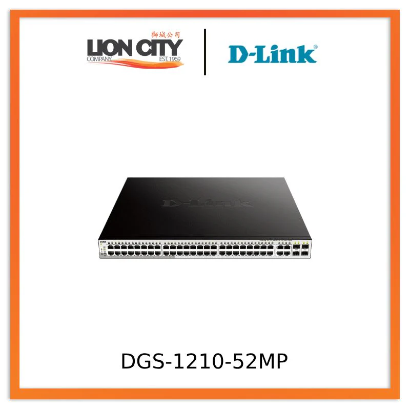 D-Link DGS-1210-52MP 52-Port Gigabit Smart Managed PoE Switch "PRE-ORDER ONLY"