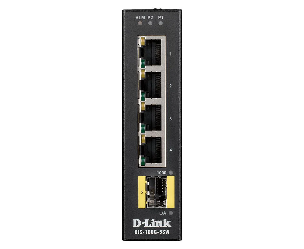 D-Link DIS-100G-5SW 5-Port Gigabit Unmanaged Industrial Switch "PRE-ORDER ONLY"
