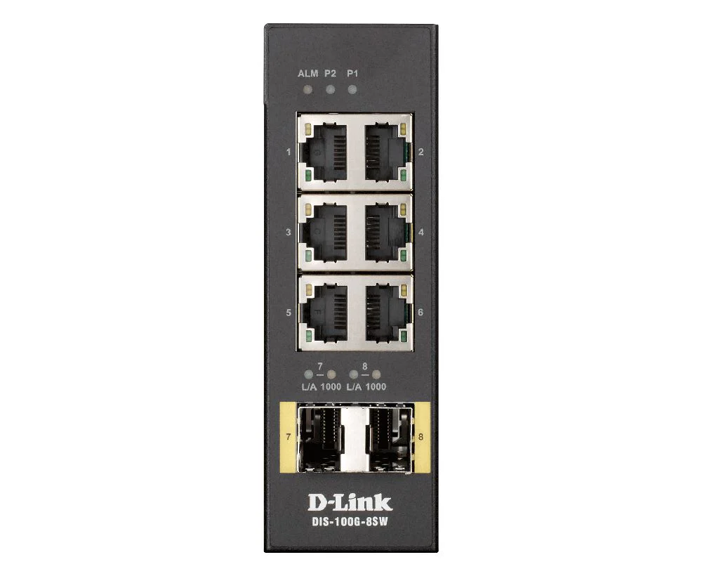 D-Link DIS-100G-8SW 8-Port Gigabit Unmanaged Industrial Switch "PRE-ORDER ONLY"