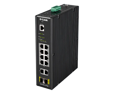D-Link DIS-200G-12PSW 12-Port Gigabit Smart Managed Industrial PoE Switch-Wide Temp-240W PoE Budget "PRE-ORDER ONLY" - Image 2