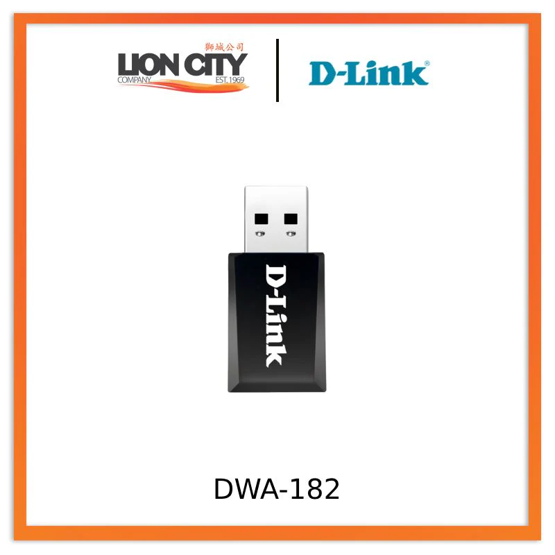 D-Link DWA-182 AC1300 MU-MIMO Wi-Fi USB Adapter "PRE-ORDER ONLY"