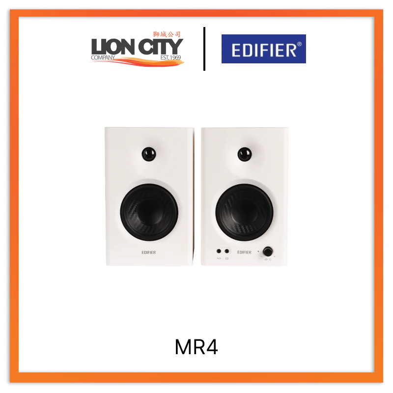 EDIFIER MR4 WHITE Powered Studio Monitor Speakers 42W