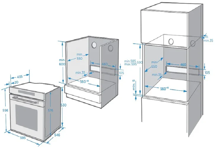 EF BO GE 1771MW M 60CM Microwave Combi Oven - Image 3