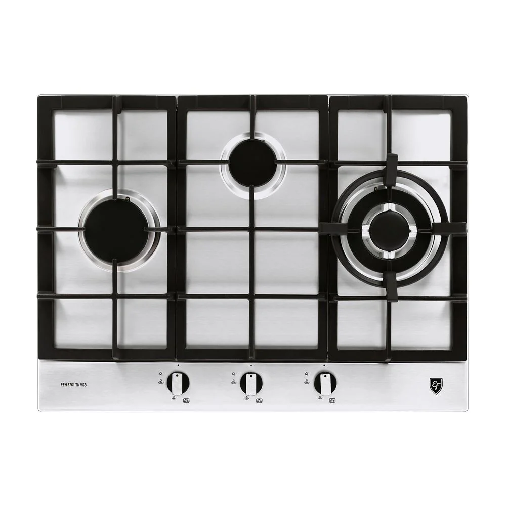 EF 90cm Chimney Hood CK FINO PLUS BK + EF EFH 3761 TN VSB 68cm Built in Stainless Steel Gas Hob - Image 4
