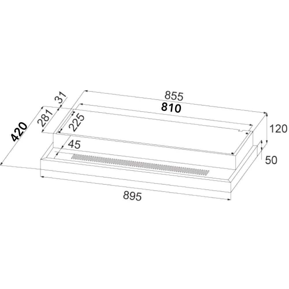 EF Cooker Hood 90CM EFCH 9204T BK - Image 4