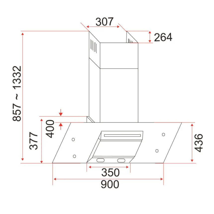 EF CH-AG30-A Cooker Hood CHAG30A - Image 3