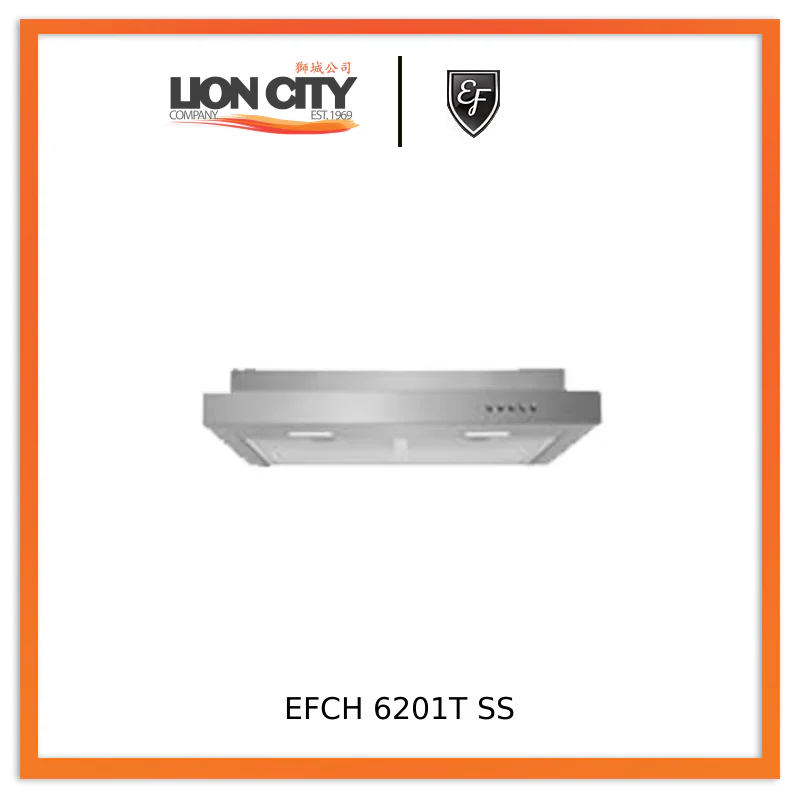 EF EFCH 6201T SS 60cm Semi-integrated Hood 550m³/hr Stainless Steel EFCH6201TSS