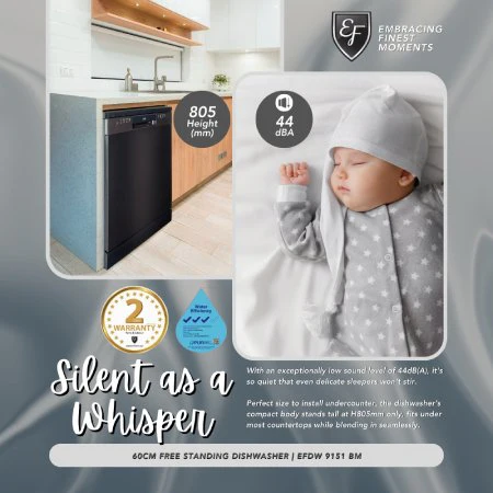 EF EFDW 9151 BM Free Standing Dishwasher - Image 3