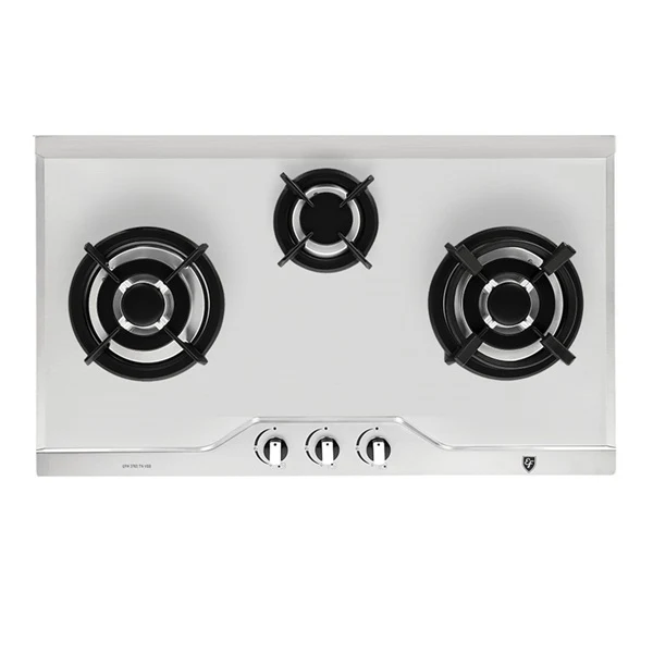 EF EFH 3763 TN VSB Gas Hob 78CM + CK VETRO PLUS Cooker Hood 90CM - Image 3