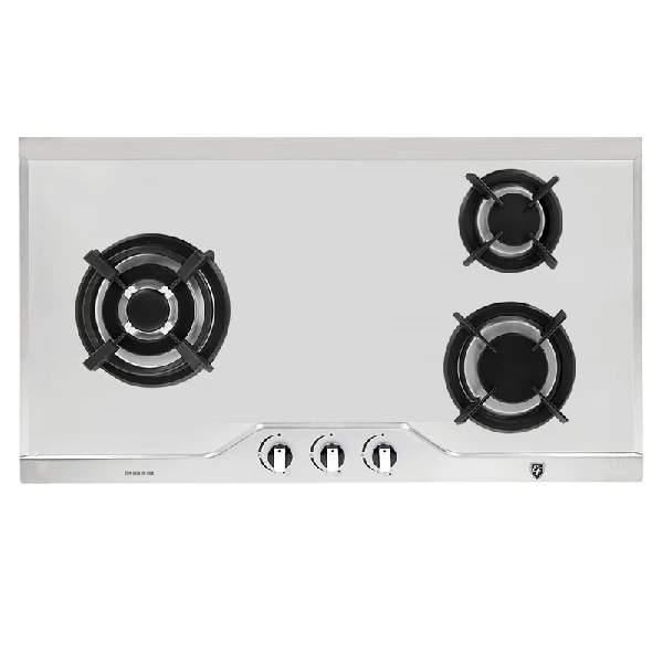 EF EFH 3970 TN VSB Gas Hob 86CM + EFCH 9103T SS Cooker Hood 90CM - Image 3