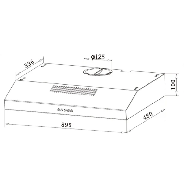 EF EFH 3970 TN VSB Gas Hob 86CM + EFCH 9103T SS Cooker Hood 90CM - Image 8