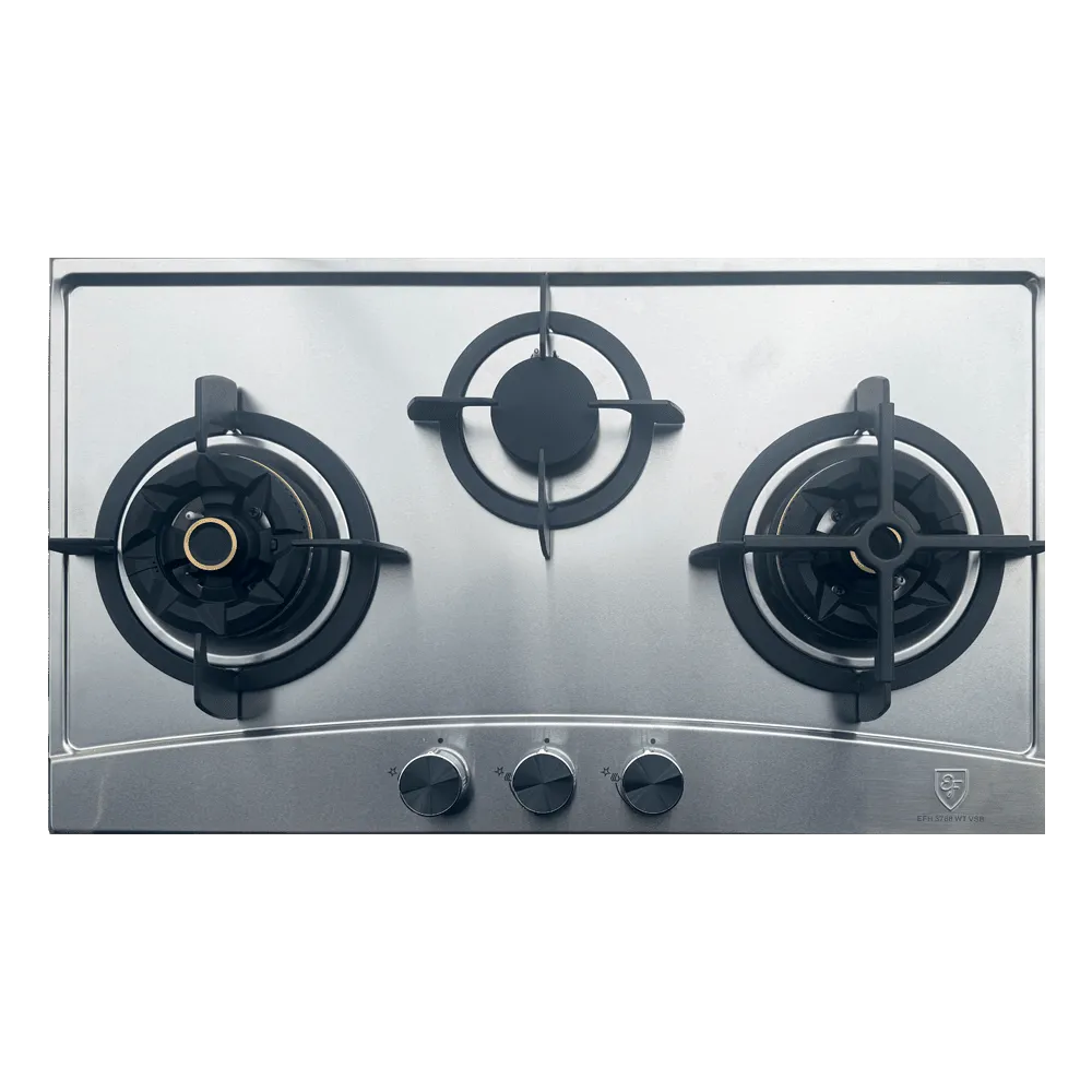 EF EFH 3977 WT VSB 86CM 3 Burner Gas Hob Stainless Steel EFH3977WT VSB - Image 4