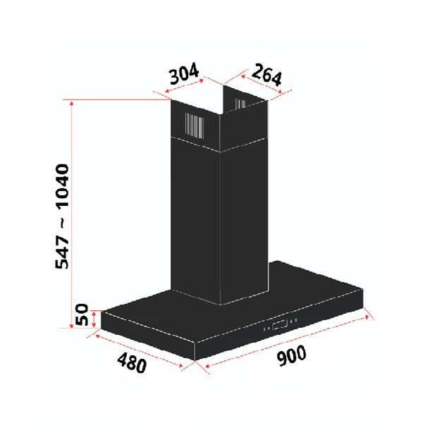 EF Gas Hob 78CM – EFH 7636 WT VGB+Cooker Hood 90CM – CK FINO PLUS BK - Image 7
