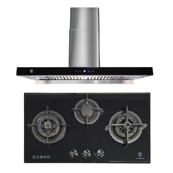 EF Gas Hob 78CM – EFH 7636 WT VGB + Cooker Hood 90CM – CK VISTA - Image 2