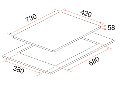 EF HB BI 2730 A Induction Hob 70CM + EFCH 9204T BK Cooker Hood 90CM - Image 4